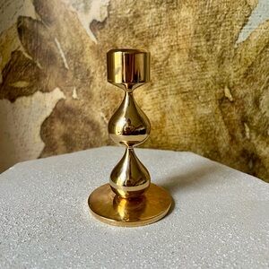 Danish 24ct. Gold Candlestick